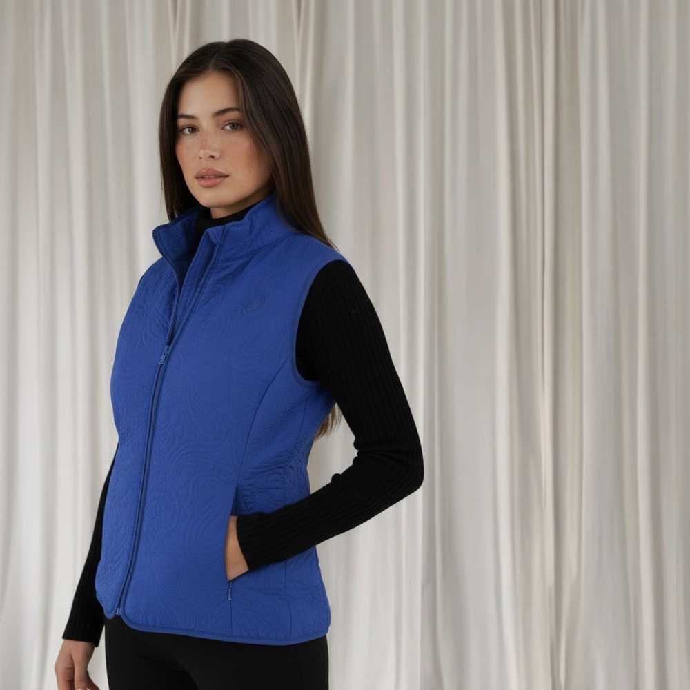 Pendleton Blue Quilted Zip Vest Women’s Large – Winter Outdoor Layering Jacket